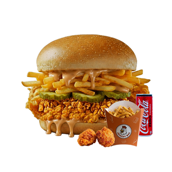 MENU ORIGINAL CRUNCHY BOX BURGER 