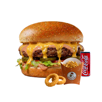 MENU CHEDDAR HAMBÚRGUER de CARNE