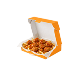 BATATAS COM FRANGO e MOLHO SWEETCHILI